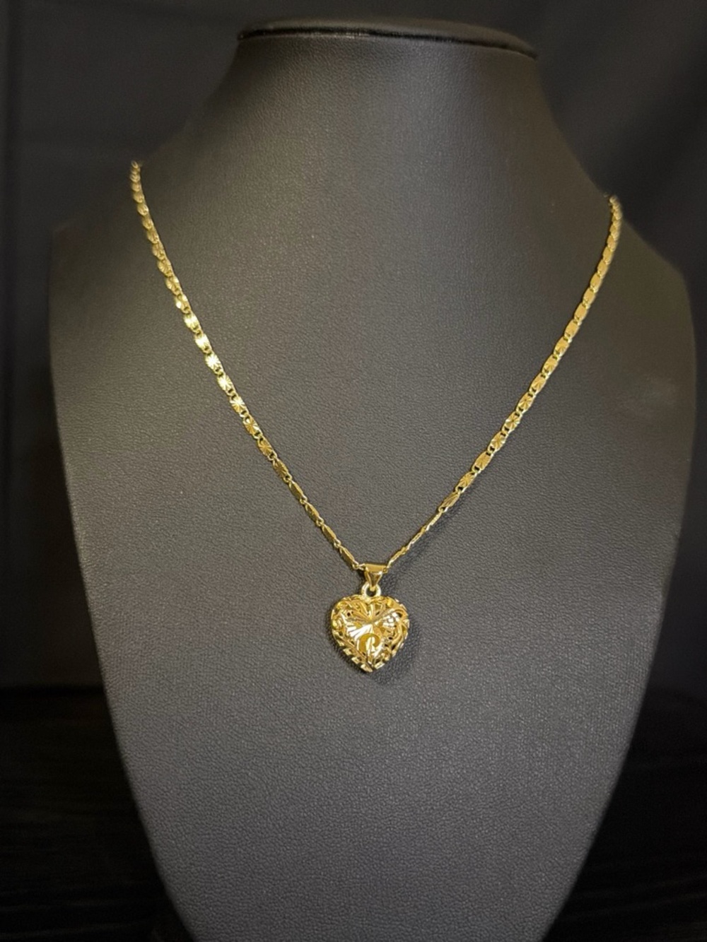 Delicate Gold Heart Pendant Necklace for Women